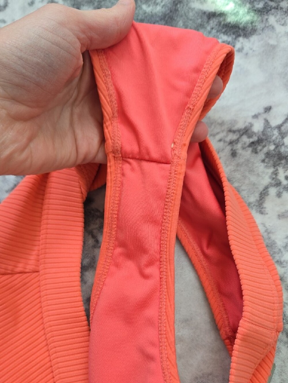 Gymshark Coral High Rise Ribbed Bikini Bottom - Picture 7 of 7